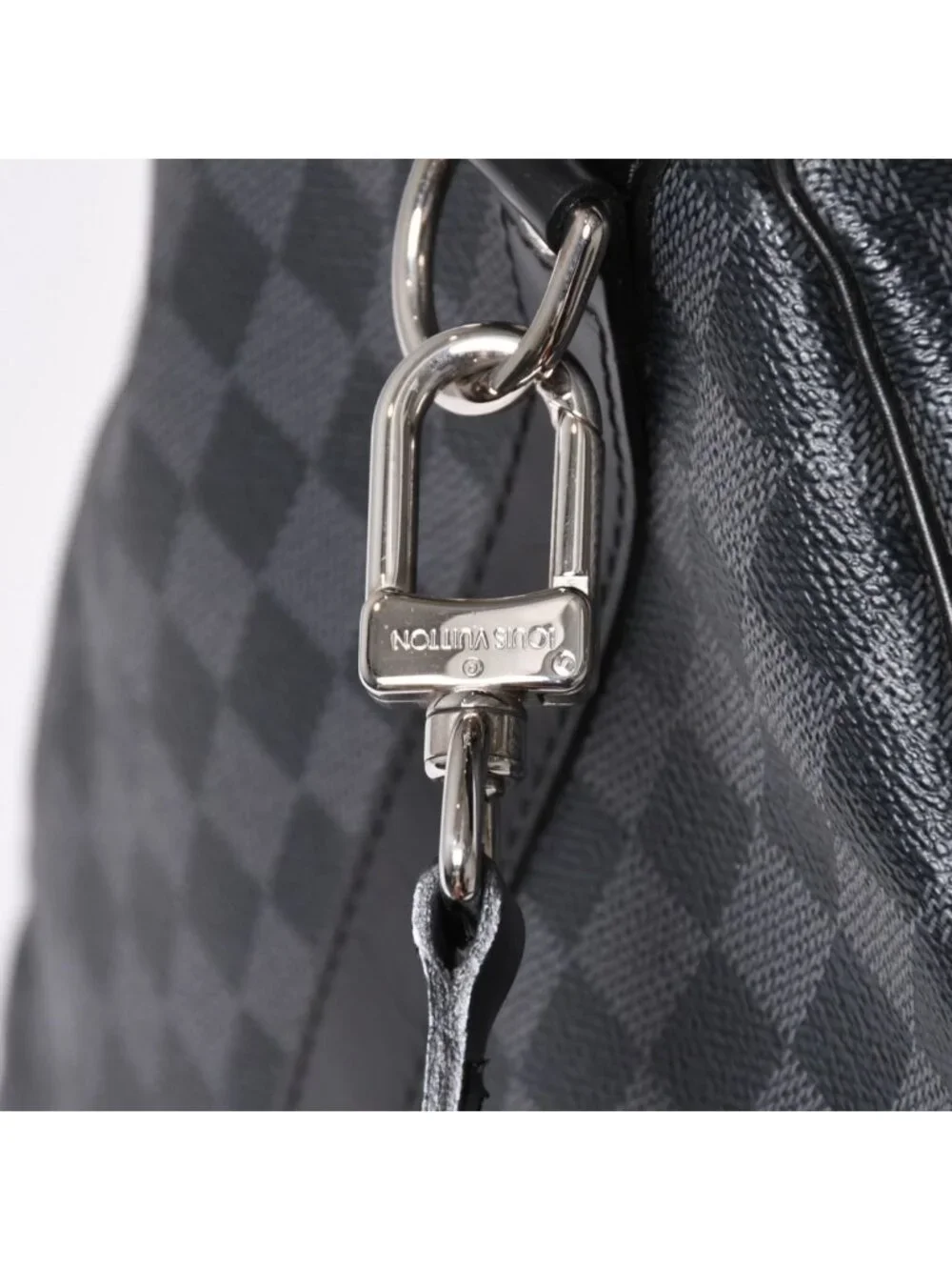 Louis Vuitton Keepall Bandouliere 55 Boston Bag Damier Graphite Black
